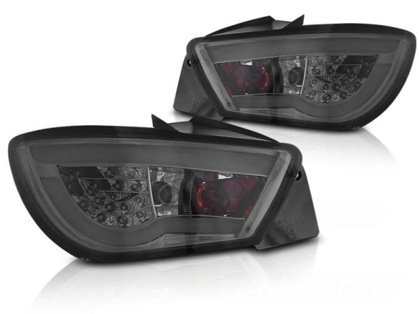 LED Lightbar Rückleuchten für Seat Ibiza 6J 3 Türer Bj. 08-15 Smoke